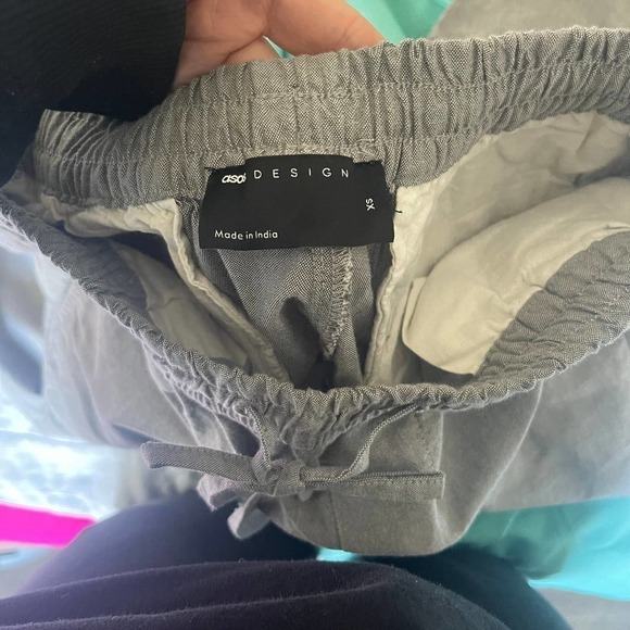 ASOS Design Women's Light Gray Elastic Waist Pull On Trouser Pants Size XS - Picture 4 of 5